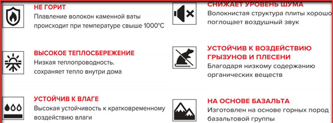 Плюсы минваты