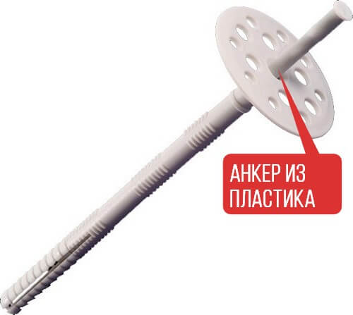 грибок с пластиковым гвоздем