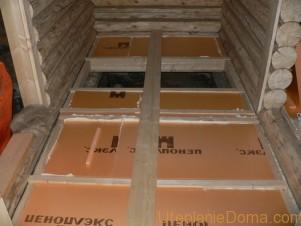 Технология утепления пола пеноплексом