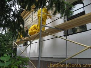 Утепление дома из пеноблока снаружи