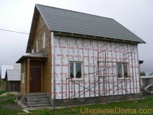 Утепление фасада деревянного дома